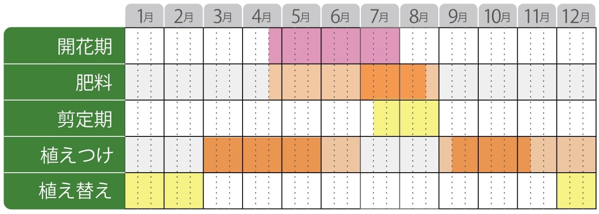 ラグランジア栽培カレンダー