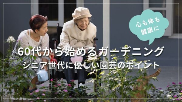 60代から始めるガーデニング | シニア世代に優しい園芸のポイント